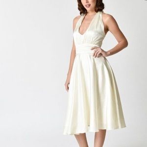 1950s Style Halter Swing Dress
